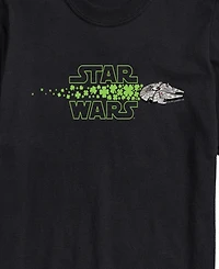 Airwaves Men's Star Wars Millennium Falcon Logo Shamrocks Short-Sleeve Graphic T-Shirt