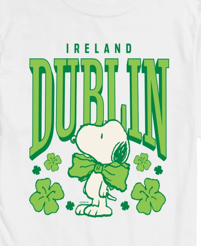 Airwaves Men's Peanuts Dublin Ireland Short Sleeve T-Shirt