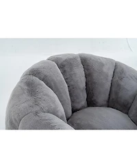 Streamdale Furniture Adult Floral Bean Bag Chair, Ultra-Soft Faux Fur Sofa, Single-Seater