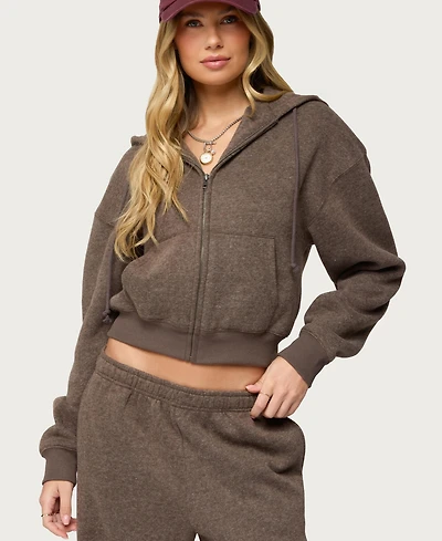 Edikted Women's Sweatshirts Laulie Zip Up Hoodie