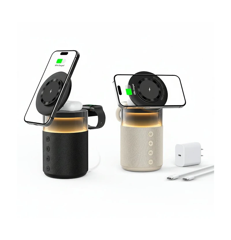 3p Experts 5-in-1 Multifunctional Speaker Charging Station
