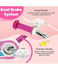 Mecale Inch Kids Bike for Aged 3-8 Years Old with Adjustable Handlebar - Starlight Wave