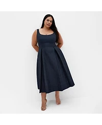 City Chic Women's Estella Floral Midi Dress