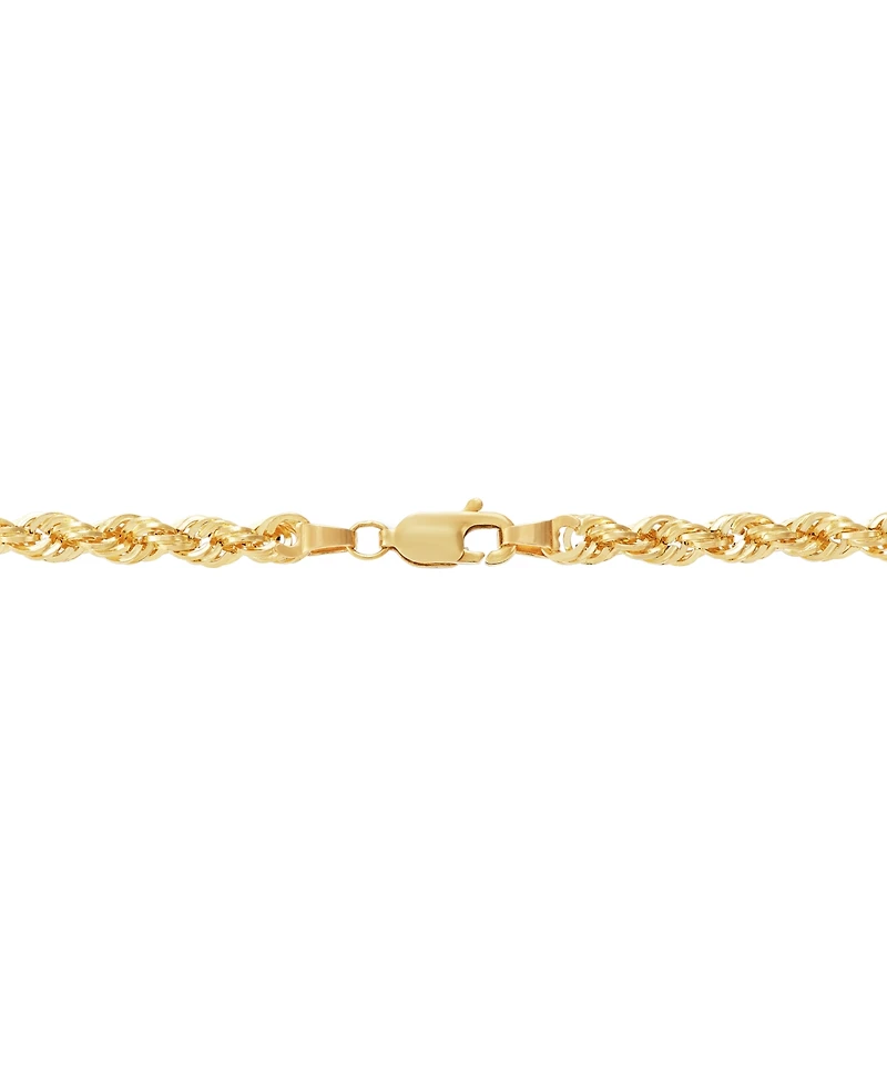Macy's Hollow Rope Chain Necklace in 14k Yellow Gold