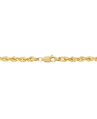 Macy's Hollow Rope Chain Necklace in 14k Yellow Gold