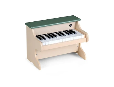 Slickblue Wooden 25-Key Digital Piano Toy for Kids with Music Stand