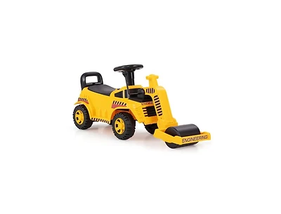 Slickblue Toddler Push Ride-On Car with Adjustable Roller and Storage