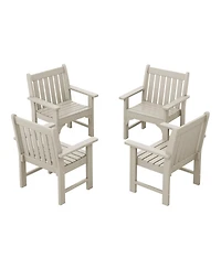 WestinTrends Outdoor Patio Hdpe Adirondack Dining Arm Chairs (Set of