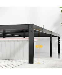 gaomon Inch Bed Frame Metal Platform, Bed Frame with Ample Storage, No Box Spring Needed and Steel Slat Support