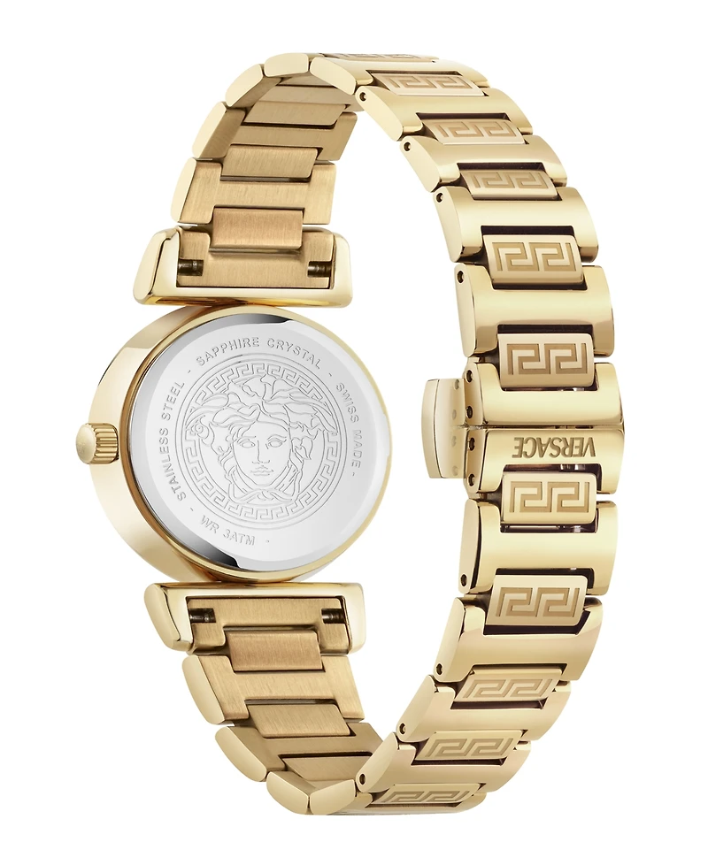 Versace Women's Mini Vanity Ip Yellow Gold Stainless Steel Bracelet Watch