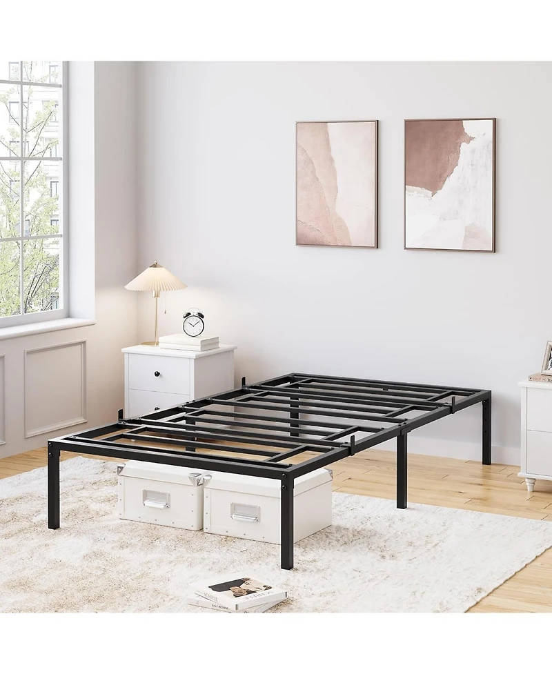 gaomon 16" Bed Frame, Heavy Duty Metal Platform Bed Frame
