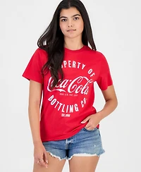 Grayson Threads, The Label Juniors' Coca Cola Graphic Print Crewneck T-Shirt
