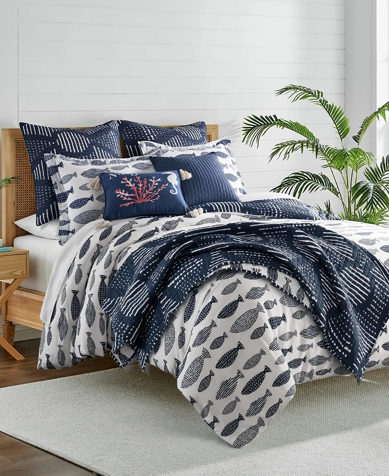 Levtex Home Bakio Reversible 3-Pc. Duvet Cover Set