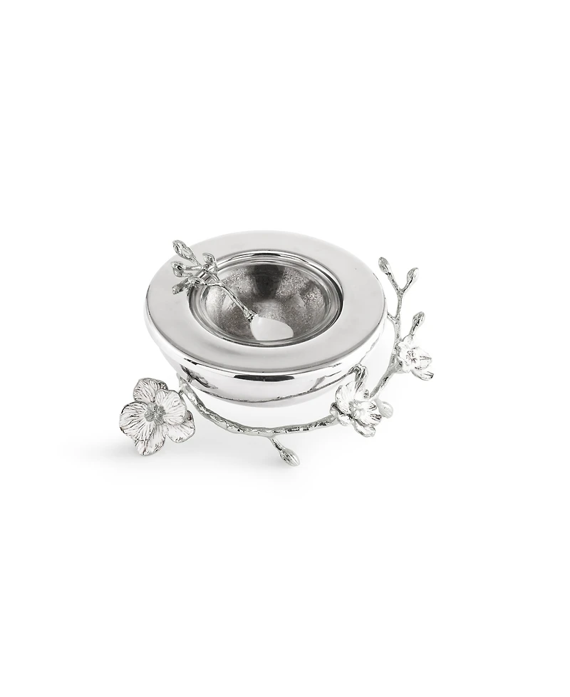 Michael Aram Orchid Caviar Dish and Spoon, 2 Piece Set