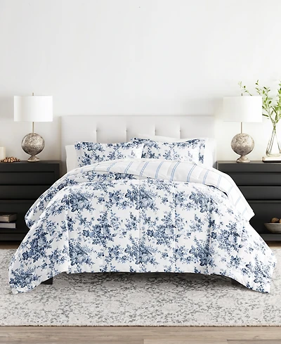 ienjoy Home Bedding Bundle Patterned 5-Piece Comforter Set