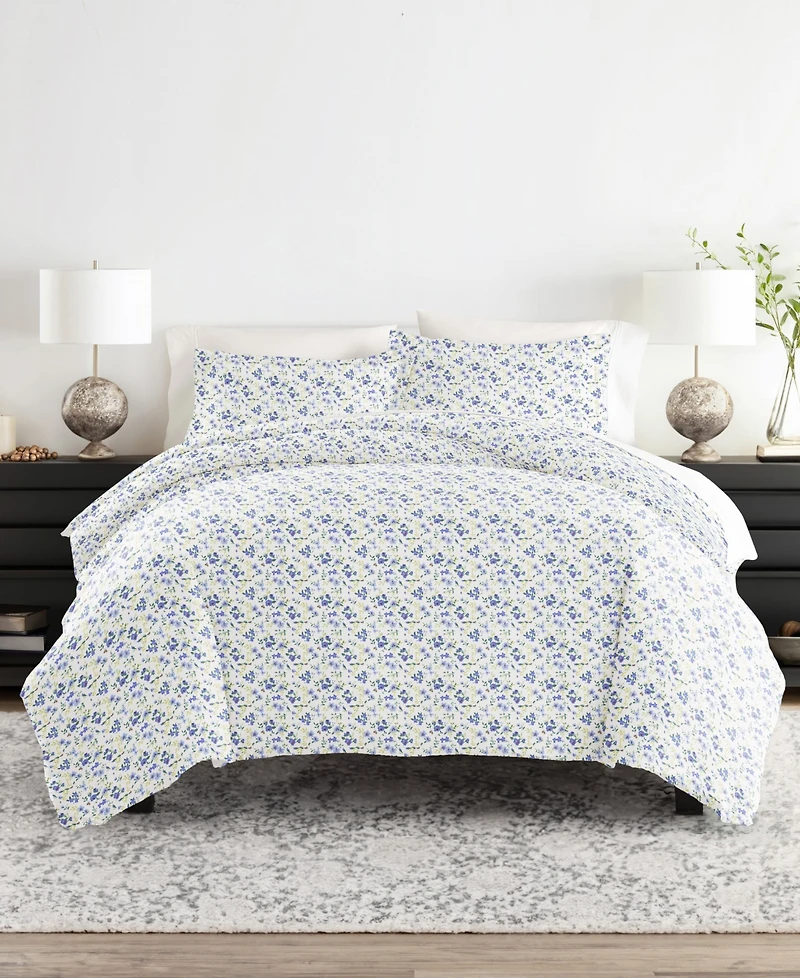 ienjoy Home Bedding Bundle Patterned -Piece Comforter with Duvet Cover Set