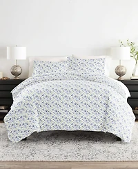 ienjoy Home Bedding Bundle Patterned -Piece Comforter with Duvet Cover Set