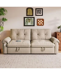 Streamdale convertible sofa bed, 2-in-1 cloud-like fabric, for living rooms/bedrooms.