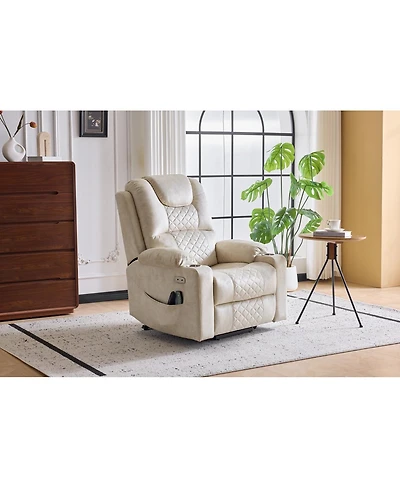 Streamdale Furniture Oversized Power Lift Recliner Massage Chair for Elderly