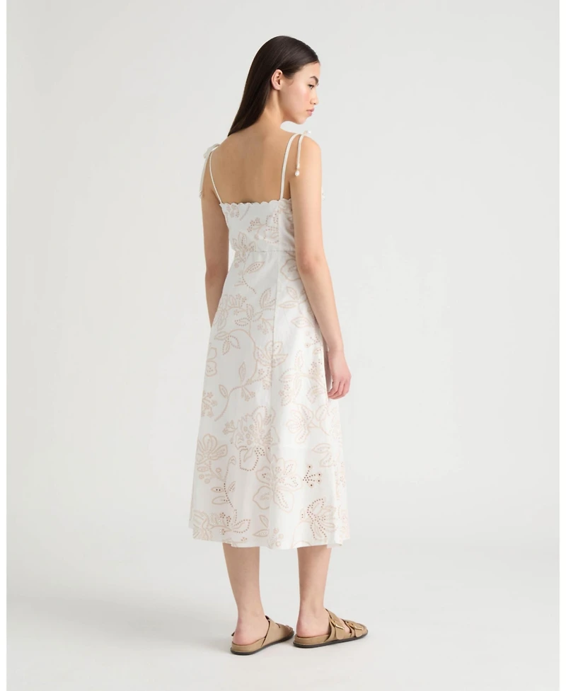 Nvlt Women's Eyelet Print Spaghetti Strap Dress