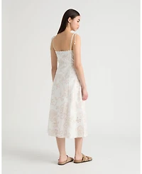 Nvlt Women's Eyelet Print Spaghetti Strap Dress