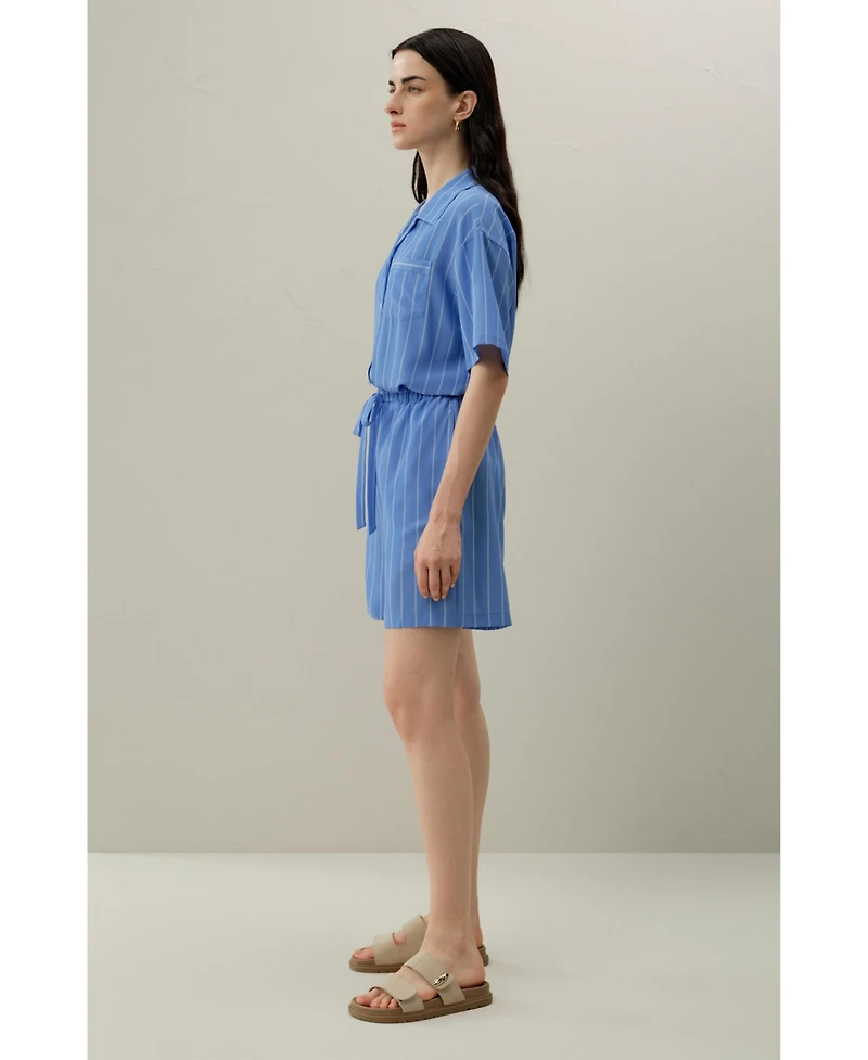 Lilysilk Women's Amalfi Striped Short