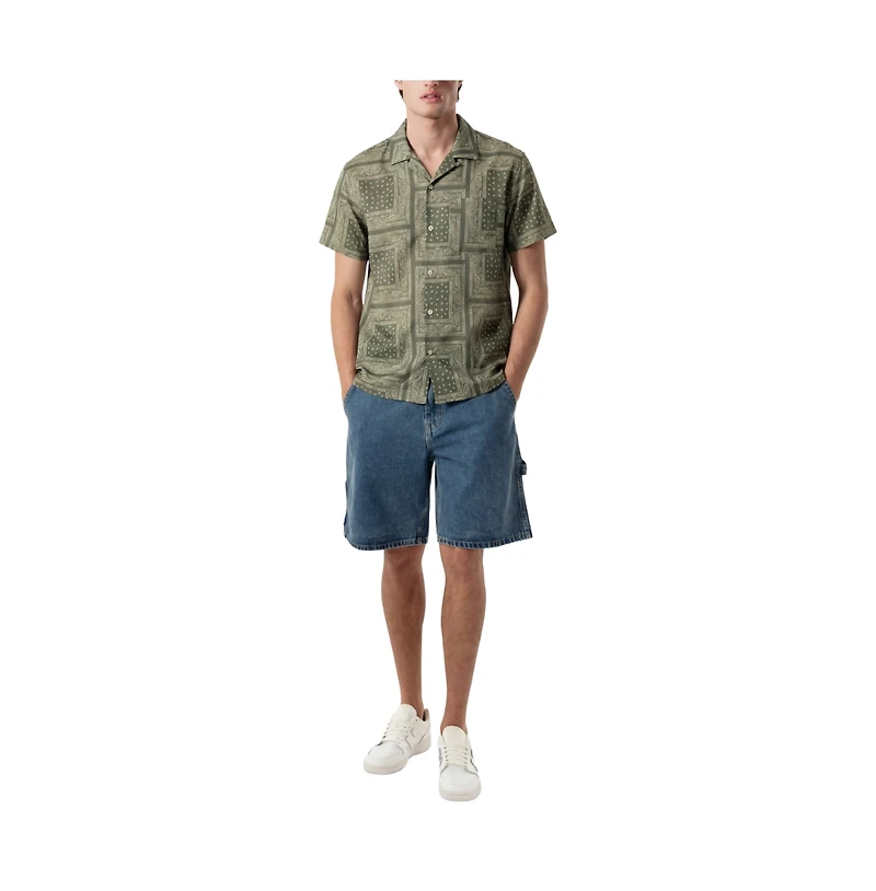 WeSC Men's Bandana Camper Shirt