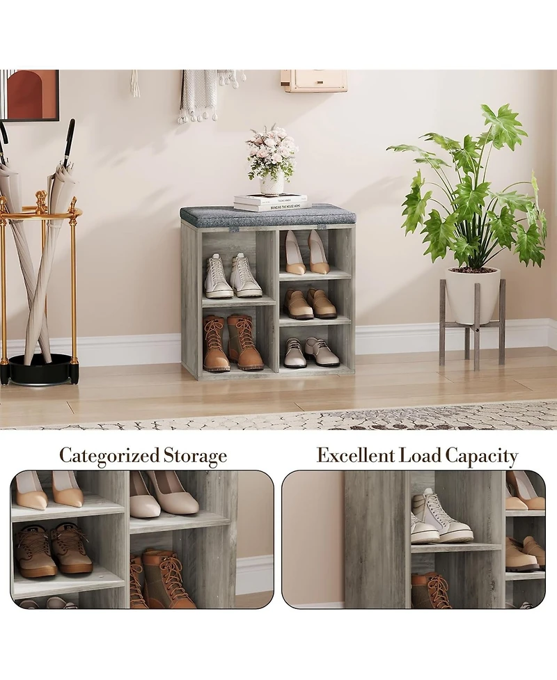 gaomon 20" Cushioned Shoe Bench