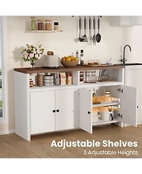 gaomon Farmhouse Buffet Sideboard Cabinet with Storage