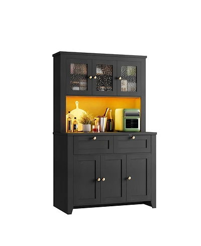 gaomon Pantry Cabinet with Charging Station