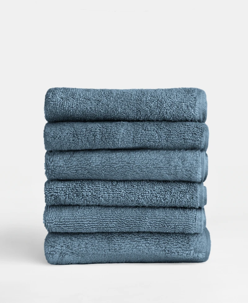 ienjoy Home 6-Pc. Cotton Washcloth Set, 13" x