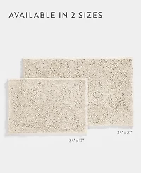 ienjoy Home Soft Absorbent Chenille Bath Mat, 34" x 21"