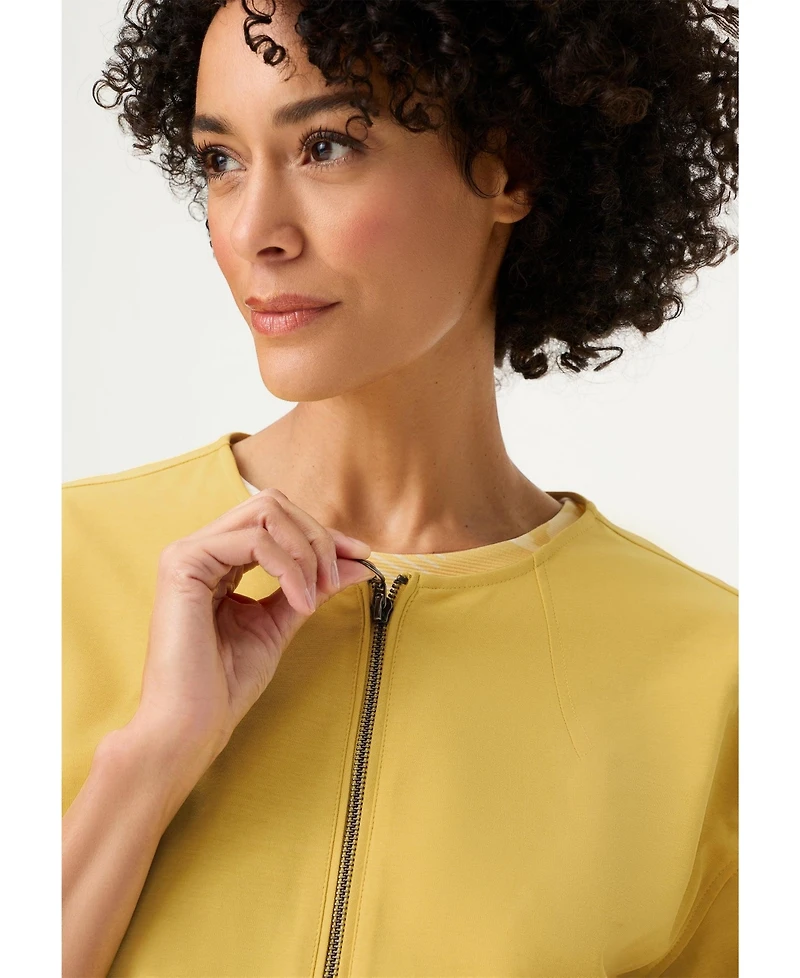 Olsen Women's Collarless Zip Jacket