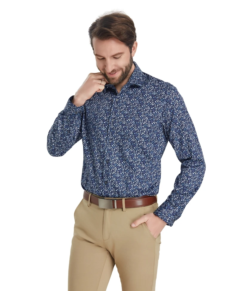 Bar Iii Men's Slim-Fit Pencil Floral Dress Shirt, Macy's Exclusive