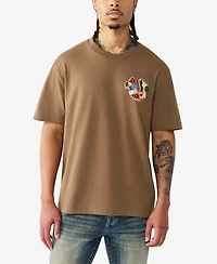 True Religion Men's Short-Sleeve Garden Horseshoe T-Shirt