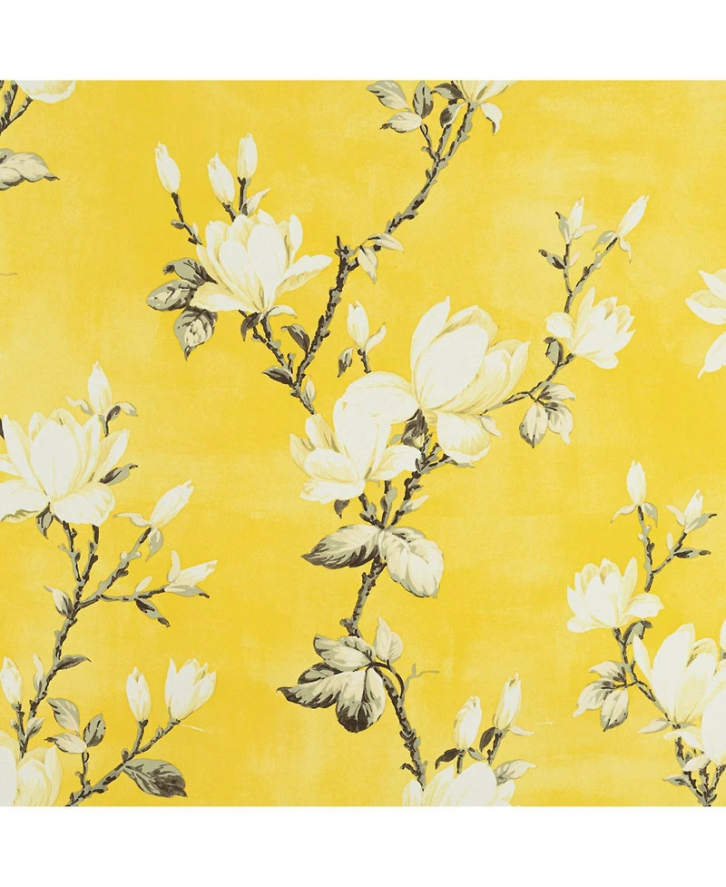 Olivia Gray 100% Polyester 200 Gsm Blossom Printed Blackout Grommet Curtain Panel