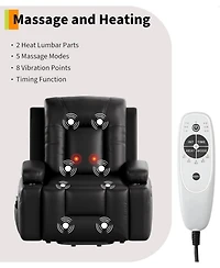 gaomon Oversized Power Lift Recliner Chair, Home Theater Seating with Lumbar Support, Faux Pu Leather Recliner Adjustable Back and Legs Sofa