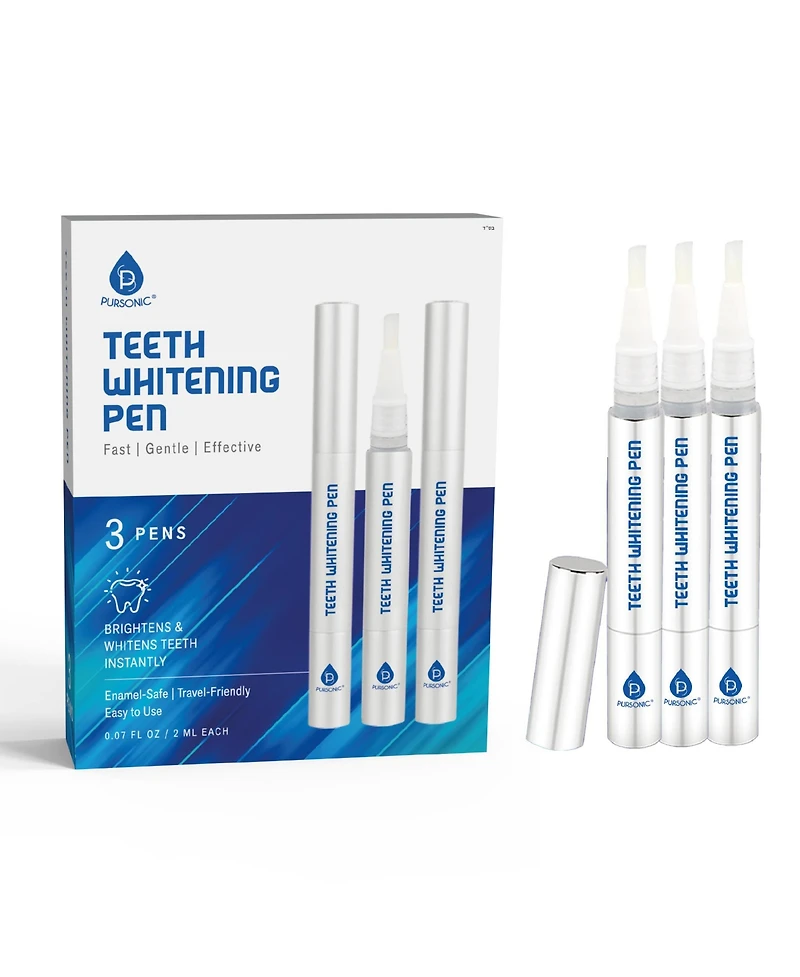 Pursonic Ultimate Smile Brightening Kit: Rotary Electric Toothbrush, Uv Sterilizer, V34 Serum, Whitening Strips, & Pens