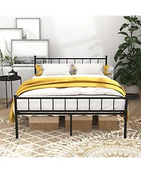 Streamdale Furniture 74 inches Full Size Bed Frame with Headboard/Footboard, Under Bed Storage