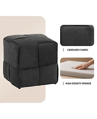 Streamdale Furniture Soft Corduroy Ottoman Foot Rest