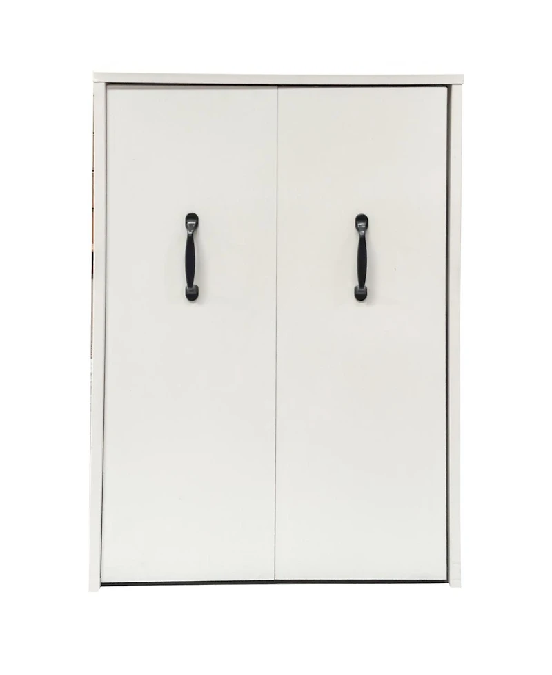 Streamdale Furniture 3 Tier Wooden Bookcase with Slide Out Drawer & Dustproof Cabinet