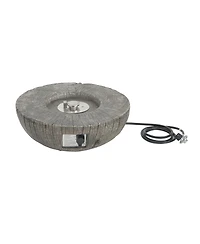 Streamdale Furniture Patio Propane Fire Pit, 30, 000BTU, Light Grey (Tank Cover Not Provided)