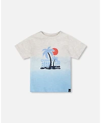 Deux par Toddler Boys Cotton Short Sleeve T-Shirt Gradient