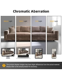 Streamdale Furniture Camel 4-Seat Plush Corduroy Sofa with Ottoman