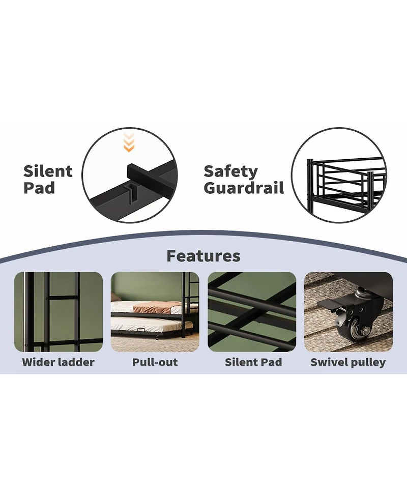 Streamdale Furniture bunk bed with trundle