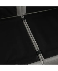 Streamdale Furniture 109 Contemporary L-Shaped Chenille Sectional Sofa with Storage Ottoman