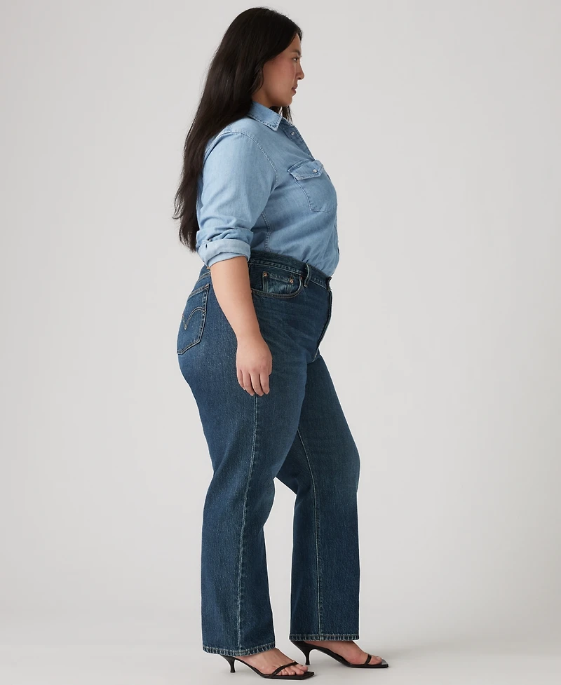 Levi's Trendy Plus 501 Cotton High-Rise Jeans