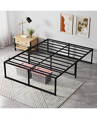 gaomon Bed Frame, Metal Bed Platform Frame 14 Inch with 3 in 1 Steel Support