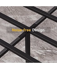 gaomon Bed Frame, Metal Bed Platform Frame 14 Inch with 3 in 1 Steel Support, No Box Spring Needed Easy to Assemble Sturdy Bedframe