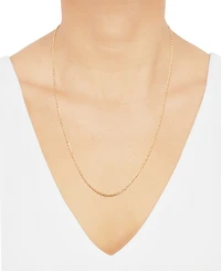 Macy's Solid Rope Chain Necklace in 14k Yellow Gold